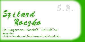 szilard moczko business card